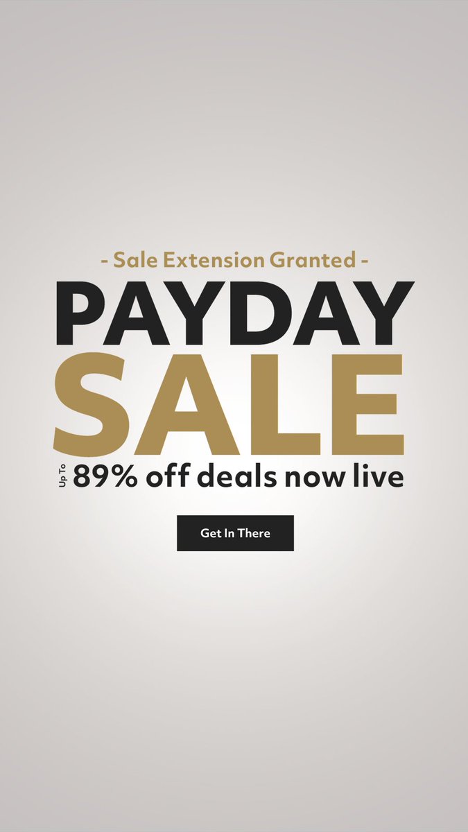 Who else is excited for this #BankHoliday weekend?

The Payday Sale is LIVE! 

Bag yourself a bargain 👉 bit.ly/3LkahUC