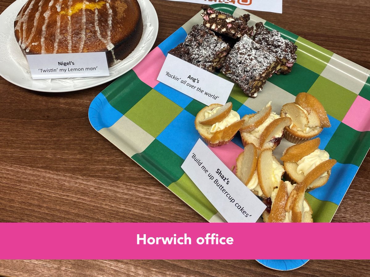 Taziker_'s tweet photo. It’s #CashForKidsDay! Today, we’re supporting  @cashforkids by taking part in ‘Dress Like a Pop Star’ and holding bake sales in our regional offices.

We hope you can appreciate our punny cakes and wonder if you can guess the pop stars who have visited our Chorley office today?🎤 https://t.co/JJCK6YIZao