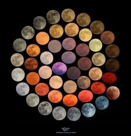 amazing_physics's tweet image. It took 10 years for the photographer Marcella Julia Pace to capture these 48 colours of the Moon.