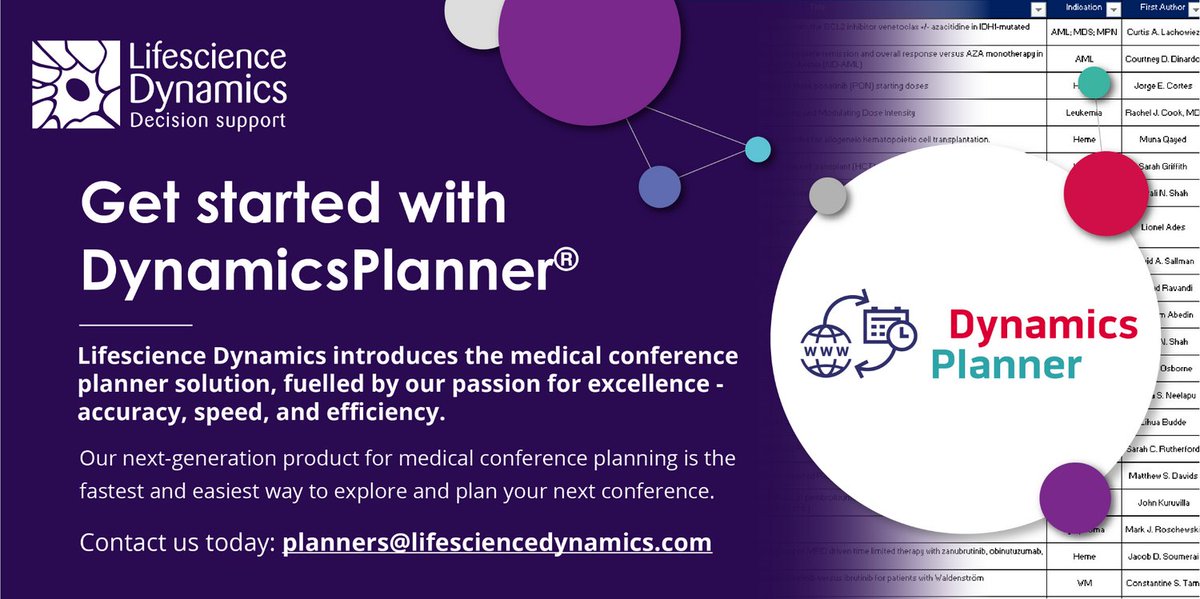 LifesciDynamics's tweet image. Lifescience Dynamics introduces the medical conference planner solution, fuelled by our passion for excellence - accuracy, speed, and efficiency.  
 
Email 📧: planners@lifesciencedynamics.com to receive your customised ASCO 2023 planner!

#DynamicsPlanner #conferenceplanner