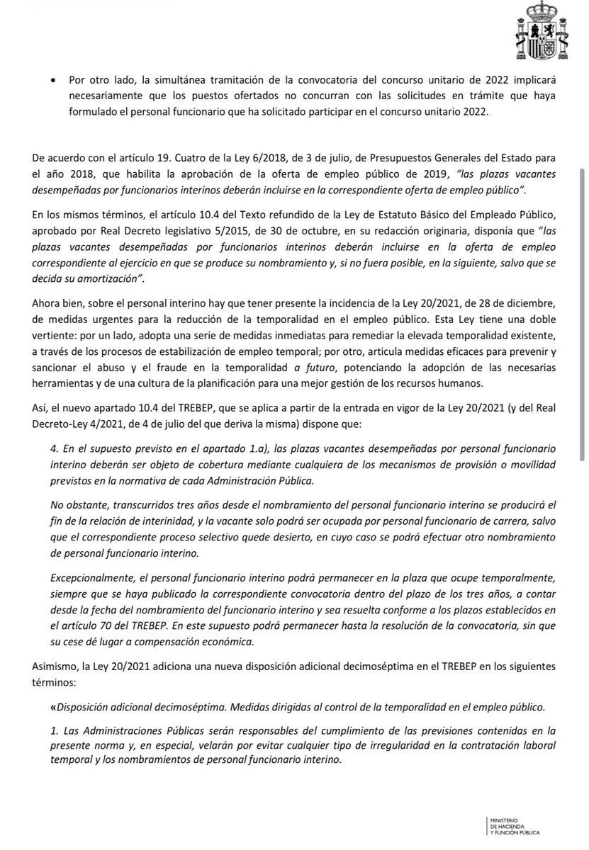 desHabilitada's tweet photo. Definitivamente, los habilitados molestamos mucho en el @Haciendagob 

La mayoría de los habilitados de esta hornada ya tendrán otra plaza a la que ir y no llegar��n a ejercer, porque el Ministerio se niega a ofrecerles todos los puestos vacantes.

Qué vergüenza. https://t.co/1tVBjmWJ7B