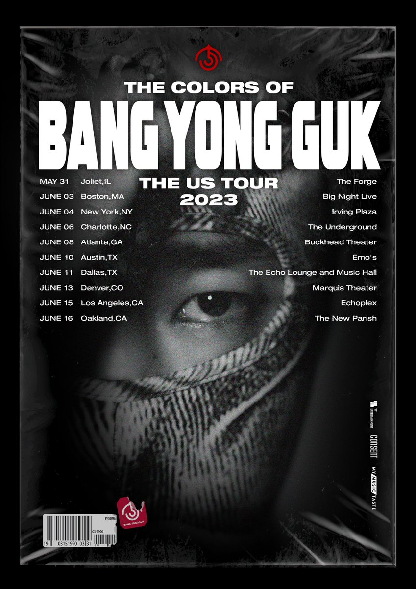 _mymusictaste's tweet photo. [📢M&amp;G Tickets OPEN📢]
THE COLORS OF BANG YONG GUK THE US TOUR 2023 ✈️

M&amp;G Tickets are now LIVE🎉

🖼️Don’t forget to Meet &amp; Greet @BAP_Bangyongguk after the show!

Grab your M&amp;G TICKET ▶️https://t.co/85ee7Covil

#BANGYONGGUK #방용국 #BANGYONGGUKinUS #TheCOLORS_US https://t.co/J8NbmLtYGh