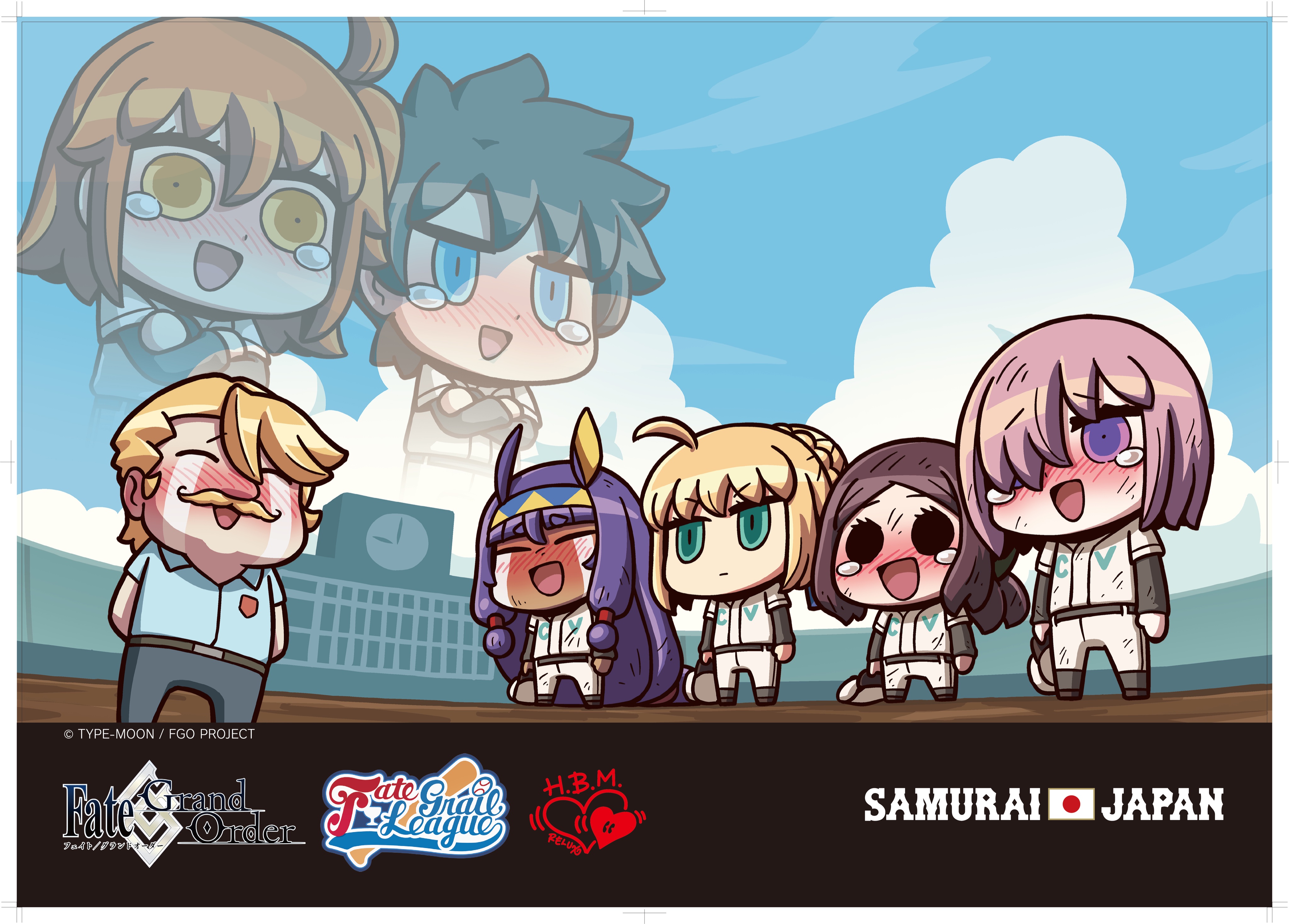 Fate/Grail League×SAMURAI JAPAN×HBMR缶バッチ Fate/Grail League×SAMURAI JAPAN×HBMR缶バッチ