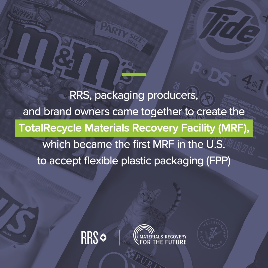 recycle_com's tweet photo. RRS completed the #MaterialsRecovery for the Future Project, analyzing TotalRecycle's material #recycling facility (MRF)! “Films and flexible packaging represent one of the largest categories of #PlasticPackaging,” said RRSer Anne Johnson. Read more: https://t.co/HlKVBJ2qzB https://t.co/DxV38YzBsF