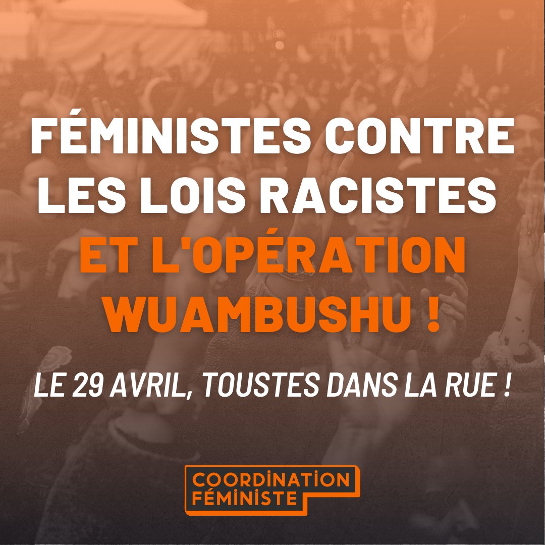 CoordFeministe's tweet image. Féministes contres les lois racistes et l'opération #Wuambushu !
Appel de la Coordination féministe aux mobilisations du 29 avril et au-delà appelées par la @MSolidarites et l'UCIJ !

#darmanindemission #loidarmanin #Mayotte #WuambushuMayotte #antiracisme #stopdeportation