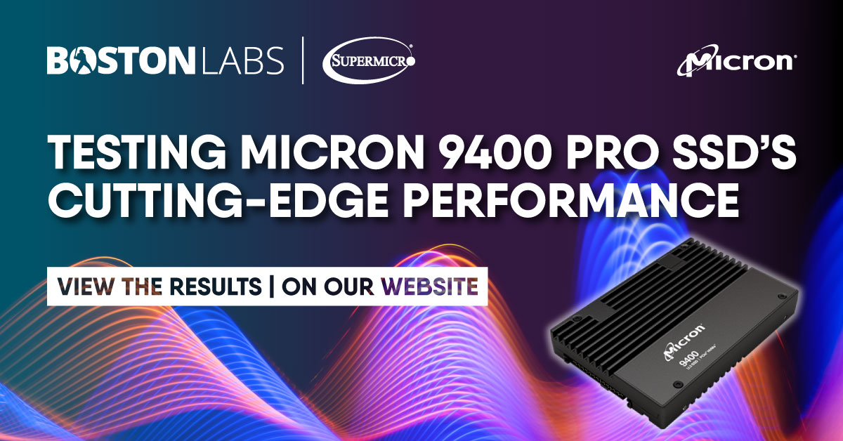 bostonlimited's tweet image. The team at Boston Labs pushed the @MicronTech 9400 SSD to its limits, conducting an array of rigorous tests to evaluate its performance under extreme conditions &amp;gt; eu1.hubs.ly/H03zMRm0

#WeAreHPC #BostonITsolutions #SSD #StorageSolutions