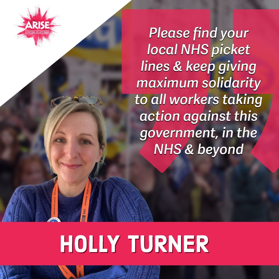 Workers of the World Unite 📣

Join me at the online rally Sunday, 2pm, to hear why NHS workers won't be silenced by the Tories &amp; how the fight for #FairPayforNursing continues

+ speakers from <a href="/pcs_union/">PCS Union (pcs.org.uk)</a>, <a href="/fbunational/">Fire Brigades Union</a>, <a href="/NEUnion/">National Education Union</a> &amp; global guests

Sign-up 👉 bit.ly/arisetribune