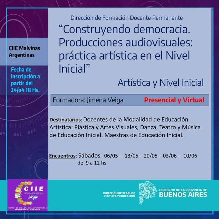 Propuestas formativas con puntaje, comienzan en mayo: drive.google.com/drive/u/1/fold…