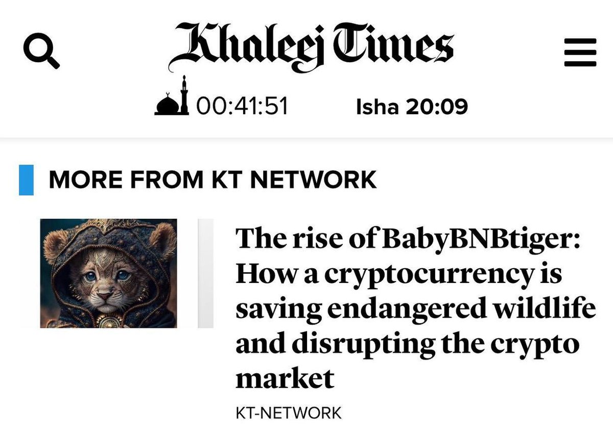 BabyBNBTiger's tweet photo. BabyBNBTiger is now featured on Khaleej Times, Middle East’s leading English newspaper

Khaleej Times is ranked #1 among News &amp; Media Publishers in UAE with 15.5M monthly visits

https://t.co/wBeoNVmqaU https://t.co/yQgHysSvja