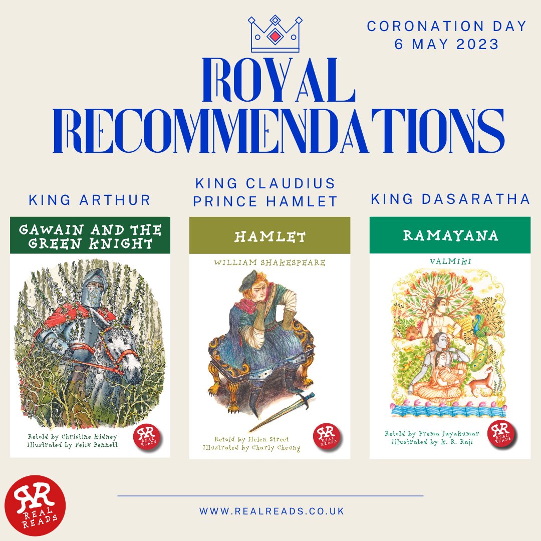 With King Charles' coronation only a few days away, we're sharing some of our favourite Real Reads titles with royal characters to get you in the regal celebratory mood!👑

All these titles and more can be found on our website realreads.co.uk