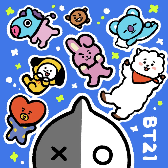 リプきたキャラ「BT21のキャラクター」 