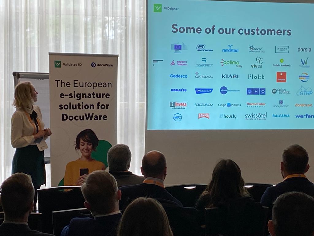 We are delighted to attend the #DocuWorld event today in #Berlin as one of <a href="/DocuWare/">DocuWare</a>'s preferred digital signature partners worldwide with #VIDsigner 🌍!🚀 Let's all take a moment to thank our team for their outstanding presentations. 👌👏