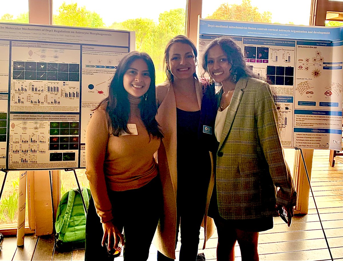 Super proud of my undergraduate students who presented their first research posters yesterday at #gliacamp2023! I am very lucky to get to mentor these brilliant young scientists 👩🏽‍🔬👩🏽‍🔬👩🏽‍🔬