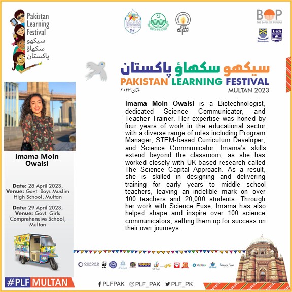 plf_pk's tweet photo. #PLFMultan is happening on 28-29 April 2023! Time: 9:00 am to 3:00 pm  #PLFMultan23 #TheBankOfPunjab #PLF
@thebankofpunjab

@press_oxford
@BaelaJamil
@arts_multan
@TZPtrust
@LahoreGrammar
@SEDSouthPunjab
@GovtofPunjabPK
@sciencefuse
@MaqboolBooks https://t.co/dHi0JG3rKu