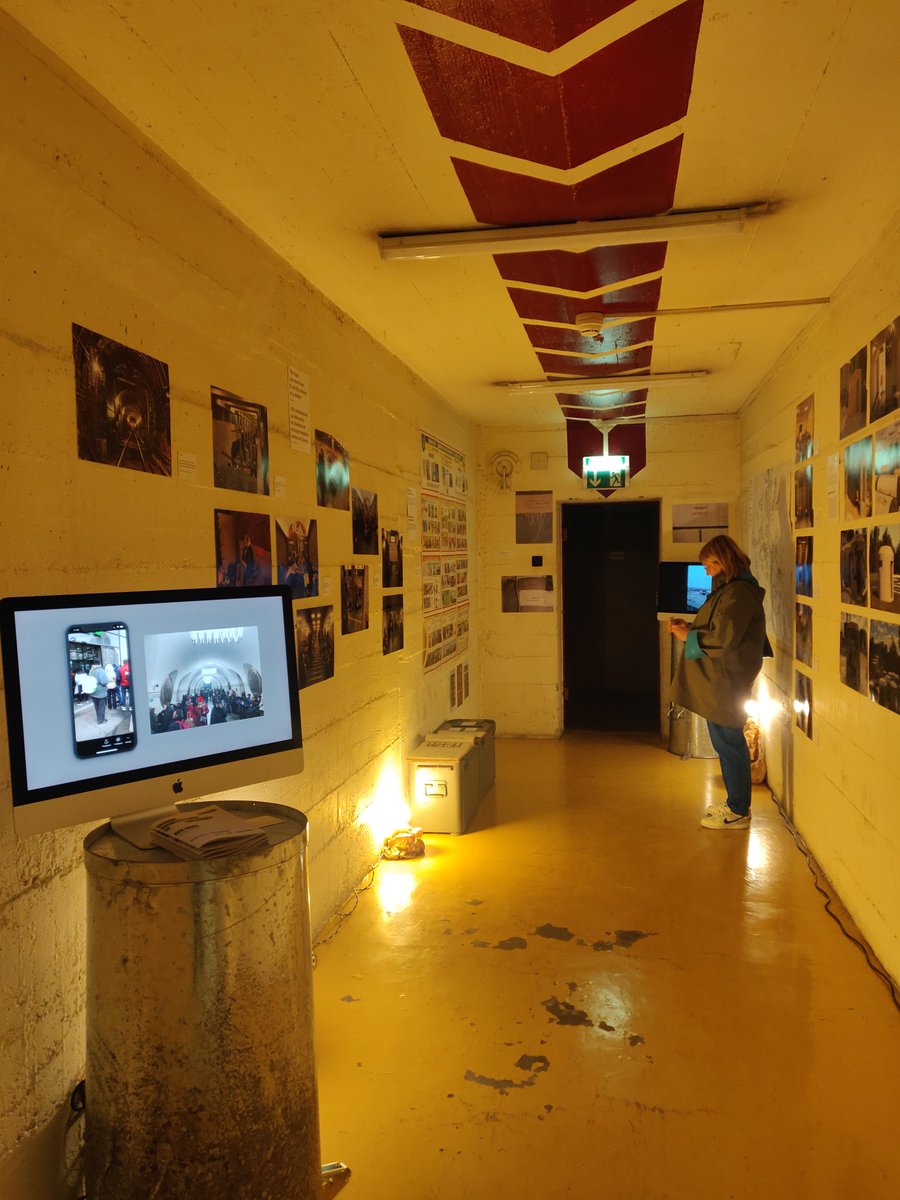 Opening this evening of the installation "Ukraine. Architectures of #emergency" with <a href="/r0keta/">Elena Orap</a> at 6:30 in the civil protection shelter of the old post office in Lausanne #Aux_abris supported by <a href="/epflENAC/">EPFL-ENAC</a> <a href="/research_alice/">ALICE research</a>  
#Ukraine 
#bunkers
#architectures_of_emergency
