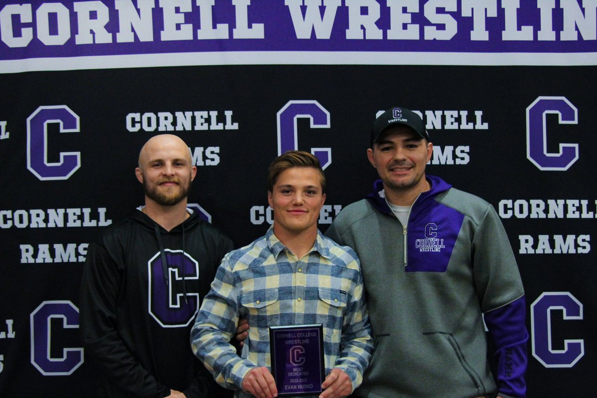 CornellRamsWR's tweet image. Most Dedicated 

Senior Evan Husko

Evan started at 133 from his first day on campus and that never changed. He works hard in all areas in life and is a loyal teammate.  His work ethic and passion to be the best is why Evan is so successful in life. 

133 out ✌️ 

#RamTough