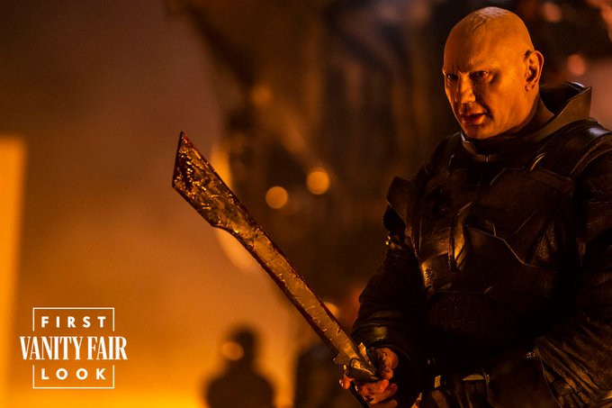 Dave Bautista as “Beast” Rabban Harkonnen in Warner Bros. Pictures and Legendary Pictures’ action adventure “DUNE: PART TWO.”  Photo by Niko Tavernise
