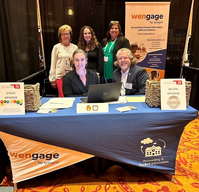 SylogistEd's tweet photo. Swing by our booth and say Hi to our team at Oklahoma Association of School Business Officials (OKASBO) spring conference. Find us at Booth 30. #OKASBO #studentinformationsystem #Accounting https://t.co/0W8Xd9Eyy7
