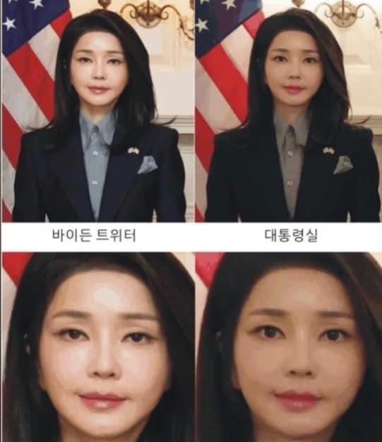 poikdad5's tweet photo. 아니ㅋㅋㅋㅋㅋㅋㅋㅋㅋㅋ 누가 대통령실 사진에는 김건희 얼굴 정성스럽게 포샵해서 올린다길래 설마 하고 직접 들어가서 봤더니 정말 실화네...... https://t.co/xUWRoQEEVe