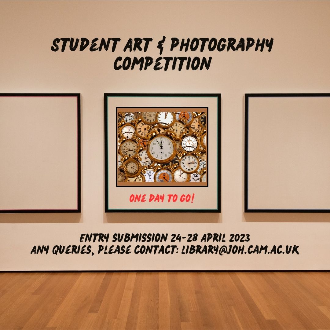 Student artists - We can't wait to see your work! The deadline for entries is 5pm Friday. Details here: joh.cam.ac.uk/student-art-an…