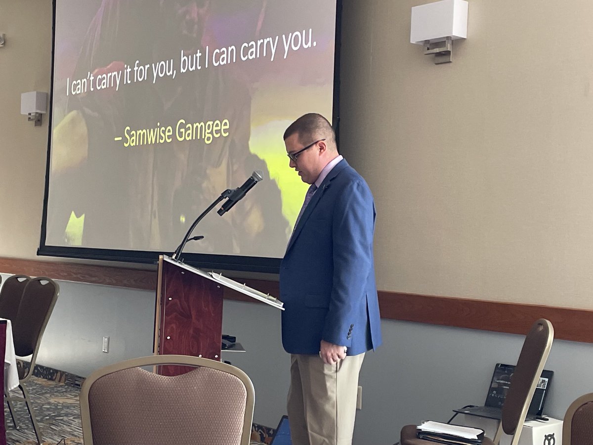 Ryan Hardesty of Blackhawk SD and 2023 PA teacher of the year kicks off the PARSS conference