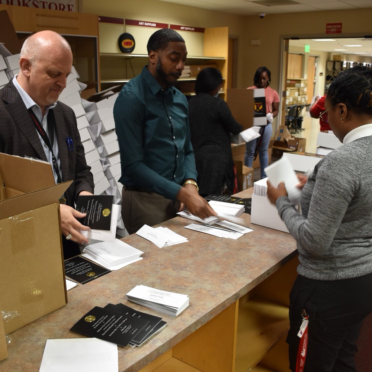 my_bccc's tweet photo. There is an air of excitement throughout the campus! Baltimore City Community College students who completed the 2023 Commencement Graduate Participation form your boxes have been packed and shipped! Make sure to tag @my_bccc with your regalia photos. #bcccstrong #bcccclassof2023 https://t.co/AFFTmTcYjV