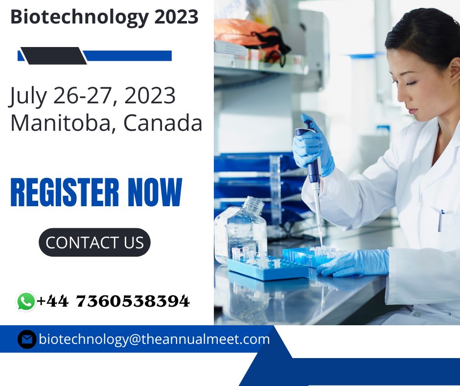 Attending a panel discussion on biotechnology regulation and ethics at the conference. Great to see experts from different fields coming together to discuss important issues. "Biotechnology 2023" will be held July 26-27, 2023 in Manitoba, Canada. (Hybrid Conference).