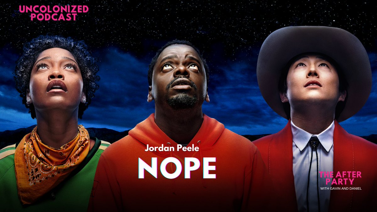 UncolonizedPod's tweet photo. .@GavinbStephens & @TheYungGuard finish this season movie reviews with @JordanPeele 's #NopeMovie
https://t.co/RAimjzHsxw
#PodernFamily #podcastsincolor #podcasting https://t.co/RkhqeDDaKK