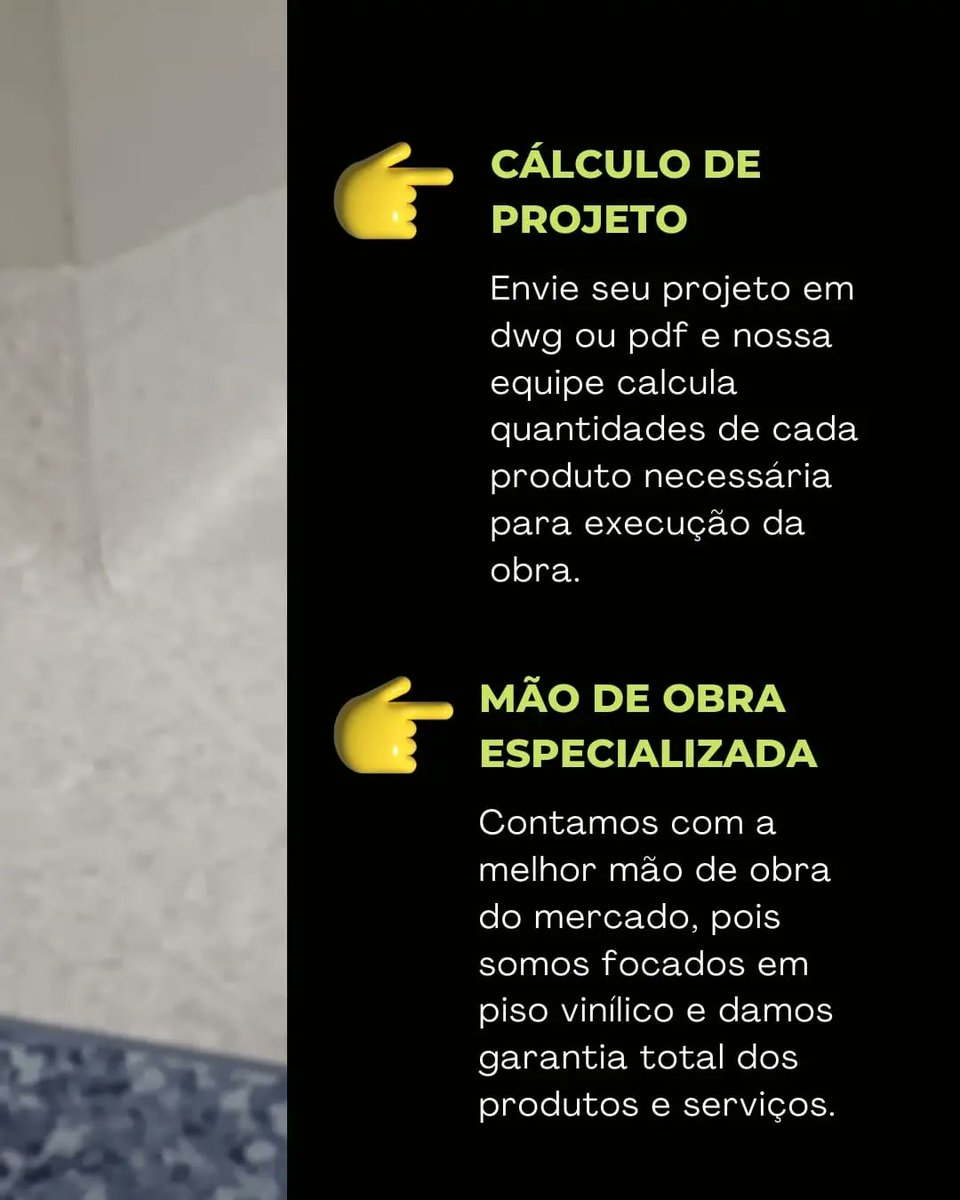 Pisotech's tweet image. Porque fazer a instalação de piso vinílico com a Pisotech? Arrasta pro lado e confere o que faz da Pisotech a melhor empresa com foco em piso vinílico do Brasil.