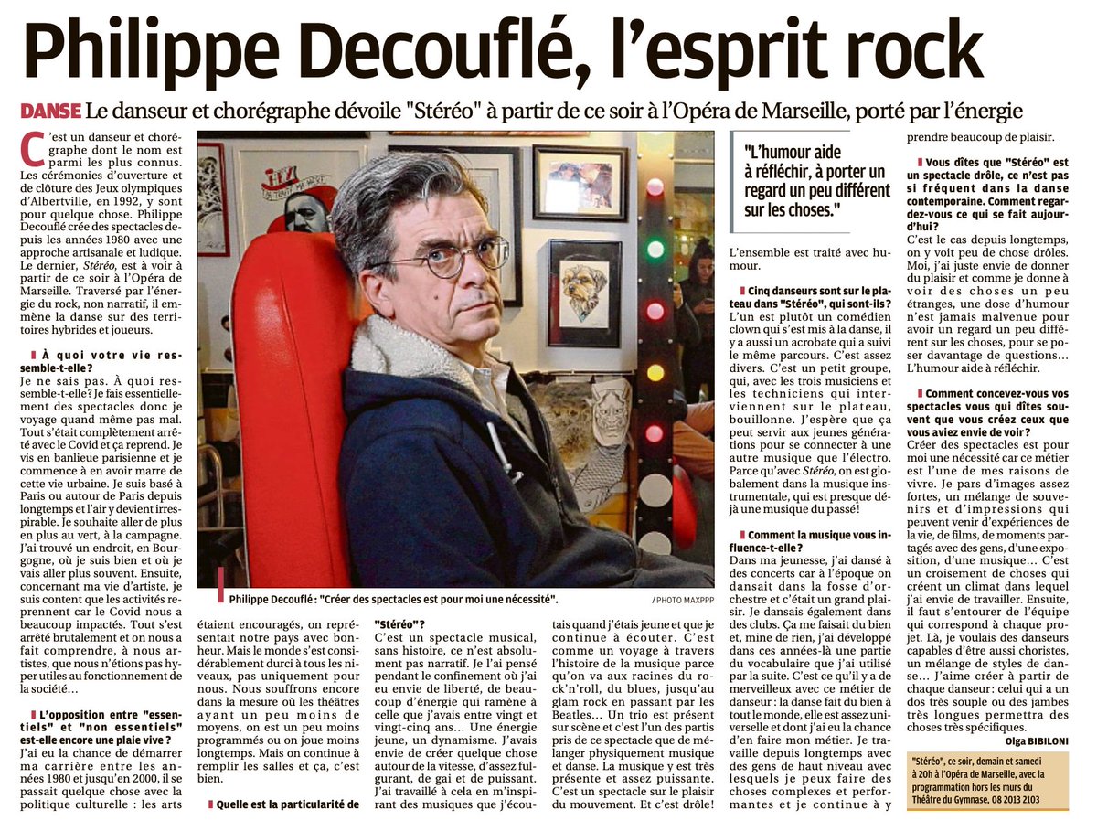 Les Théâtres (@les_theatres) on Twitter photo L'esprit Rock de Philippe Decouflé !
<a href="/laprovence/">La Provence</a>
📆 27.04.23 > 29.04.23
🎫 bit.ly/DCA-Stereo L'esprit Rock de Philippe Decouflé !
<a href="/laprovence/">La Provence</a>
📆 27.04.23 > 29.04.23
🎫 bit.ly/DCA-Stereo