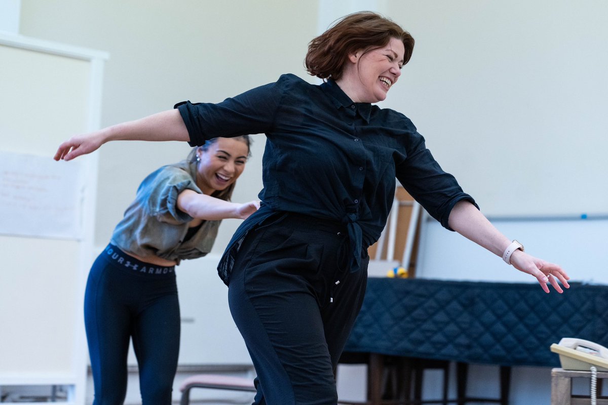 Busy rehearsing ahead of first performance of <a href="/GusGowland/">Gus Gowland</a>’s new musical Mayflies <a href="/YorkTheatre/">York Theatre Royal</a> on Friday are <a href="/EmmaThornett/">Emma Thornett</a> @rumi_sutton <a href="/NunoFQueimado/">Nuno Queimado</a>
