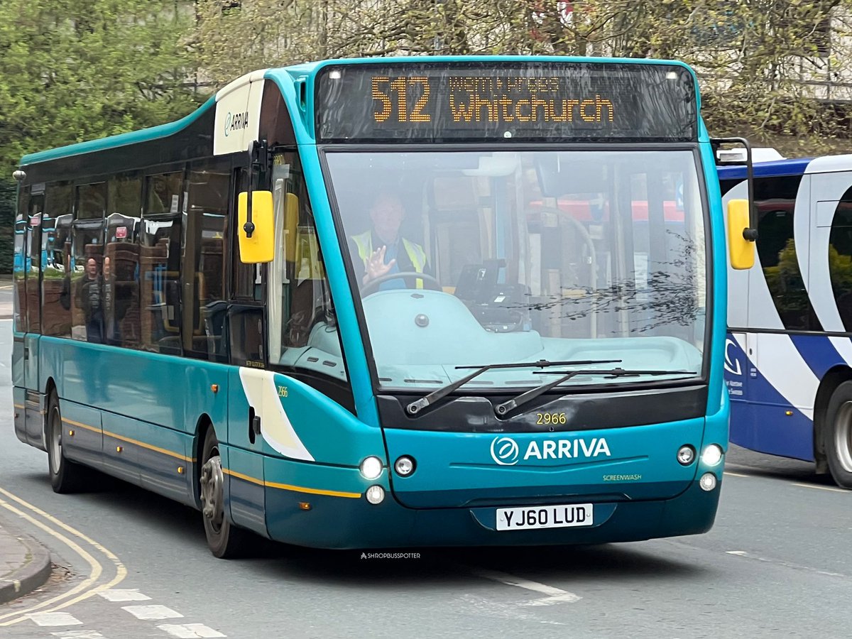 ShropBusSpotter's tweet image. Arriva Midlands Shrewsbury Optare Versa Seen Leaving Shrewsbury Bus Station This Morning On Service 512 To Wem Prees And Whitchurch 2966 YJ60 LUD 🚌📸
