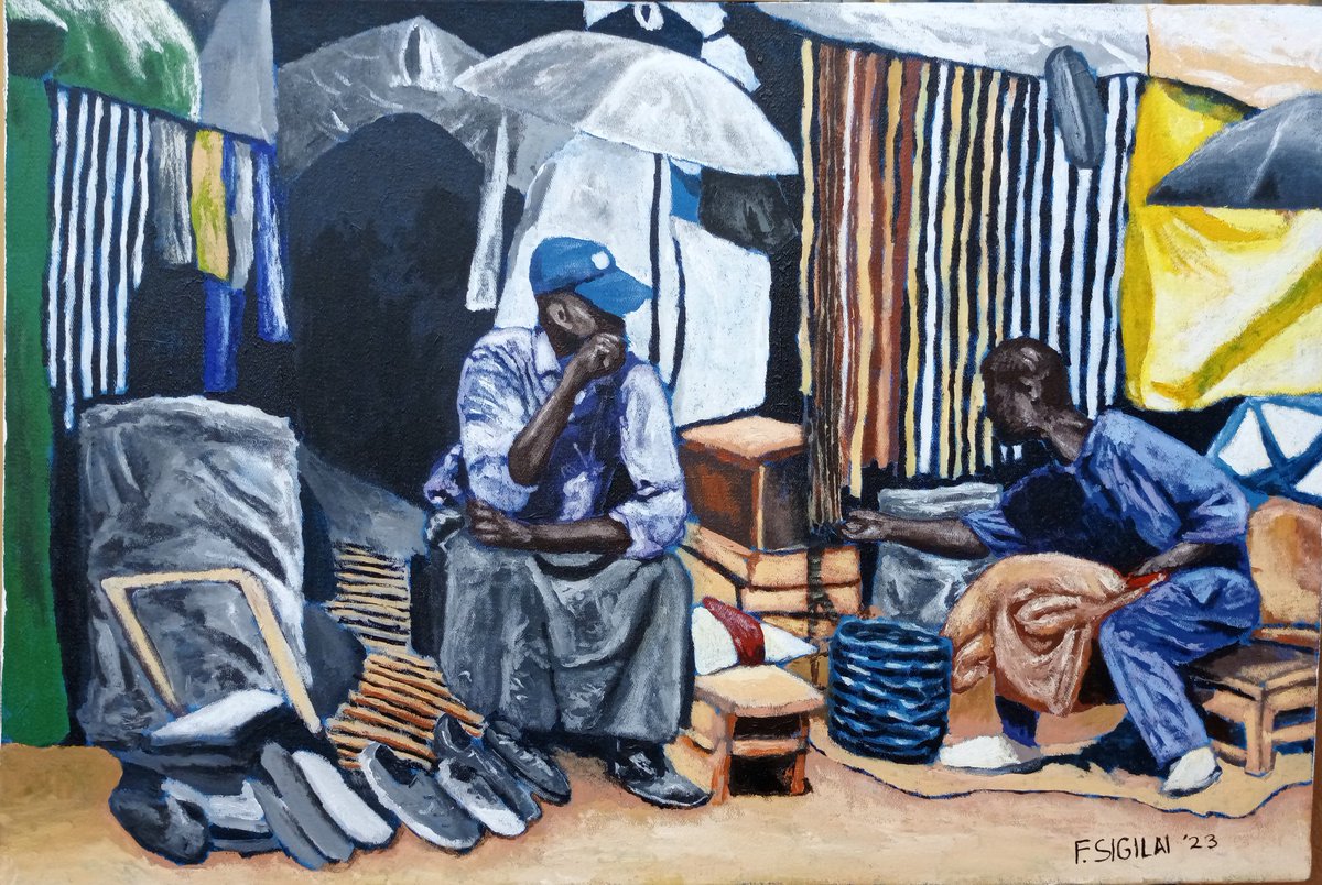 Contemplating
Acrylics on canvas
22 by 33 inches
#africanart #artpainting #artistsoninstagram #artistsontwitter