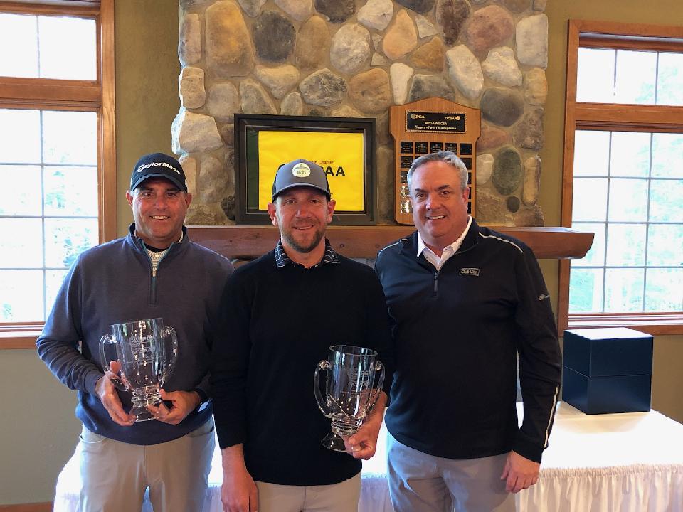 Wisconsin PGA (@wisconsinpga) on Twitter photo Congrats to the <a href="/bluemoundgolf/">Blue Mound Golf</a> duo of Jim Schuman & Alex Beson-Crone. They won their second D1 WPGA <a href="/WGCSA/">Wisconsin GCSA</a> <a href="/PremierGolfCars/">Premier Golf and Utility Vehicles, Inc.</a> Super-Pro title yesterday. (Picture - 2021 Win).
Claiming the D2 win was Drew Kosloske & Dave Jahnke from <a href="/GolfWCGC/">Washington Co Golf</a>.
Results - img.bluegolf.org/files/wiscpga/… Congrats to the <a href="/bluemoundgolf/">Blue Mound Golf</a> duo of Jim Schuman & Alex Beson-Crone. They won their second D1 WPGA <a href="/WGCSA/">Wisconsin GCSA</a> <a href="/PremierGolfCars/">Premier Golf and Utility Vehicles, Inc.</a> Super-Pro title yesterday. (Picture - 2021 Win).
Claiming the D2 win was Drew Kosloske & Dave Jahnke from <a href="/GolfWCGC/">Washington Co Golf</a>.
Results - img.bluegolf.org/files/wiscpga/…