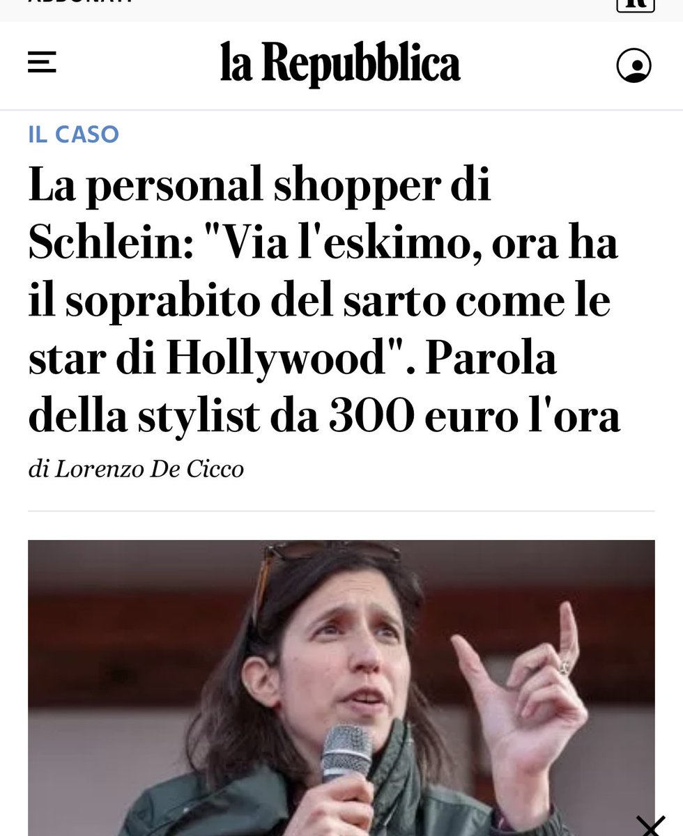 A proposito di #dirittoalleleganza...
#Schlein