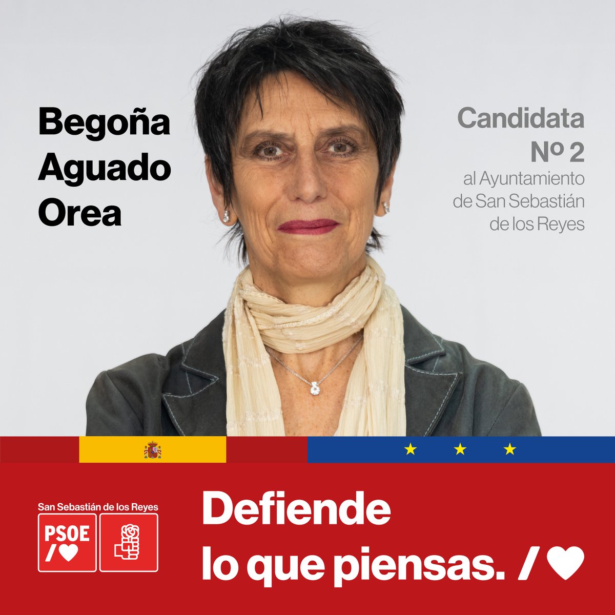Begoña me acompaña en la candidatura del <a href="/psoesanse/">PSOE de Sanse /❤️</a> a la alcaldía del <a href="/sansecomunica/">Ayuntamiento de San Sebastián de los Reyes</a> como número dos e independiente.

¿Quieres conocerla? Dentro hilo 🧵: