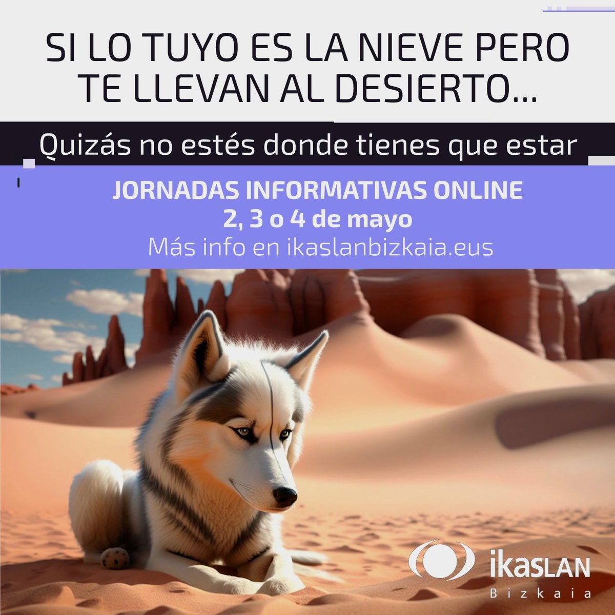 neskup2023's tweet photo. ✨🚀 ¡Kaixo, chica soñadora! @ikaslanbizkaia te invita a sus Jornadas Informativas Online los días 2, 3 y 4 de mayo, un evento creado especialmente para resolver tus dudas y ayudarte a encontrar el camino educativo perfecto para ti. 🎓🔍
Más info en:  https://t.co/oUDInIVfC5 https://t.co/v9MyurXgY7