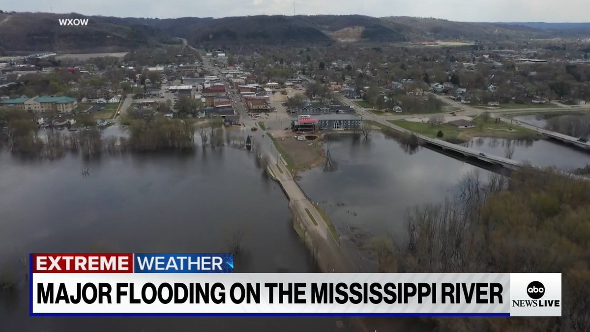Heavy rains have led to historic flooding along the Mississippi river. Senior Meteorologist @RobMarciano is in Minnesota with the latest on the extreme weather. https://t.co/egwvrf1Jgf