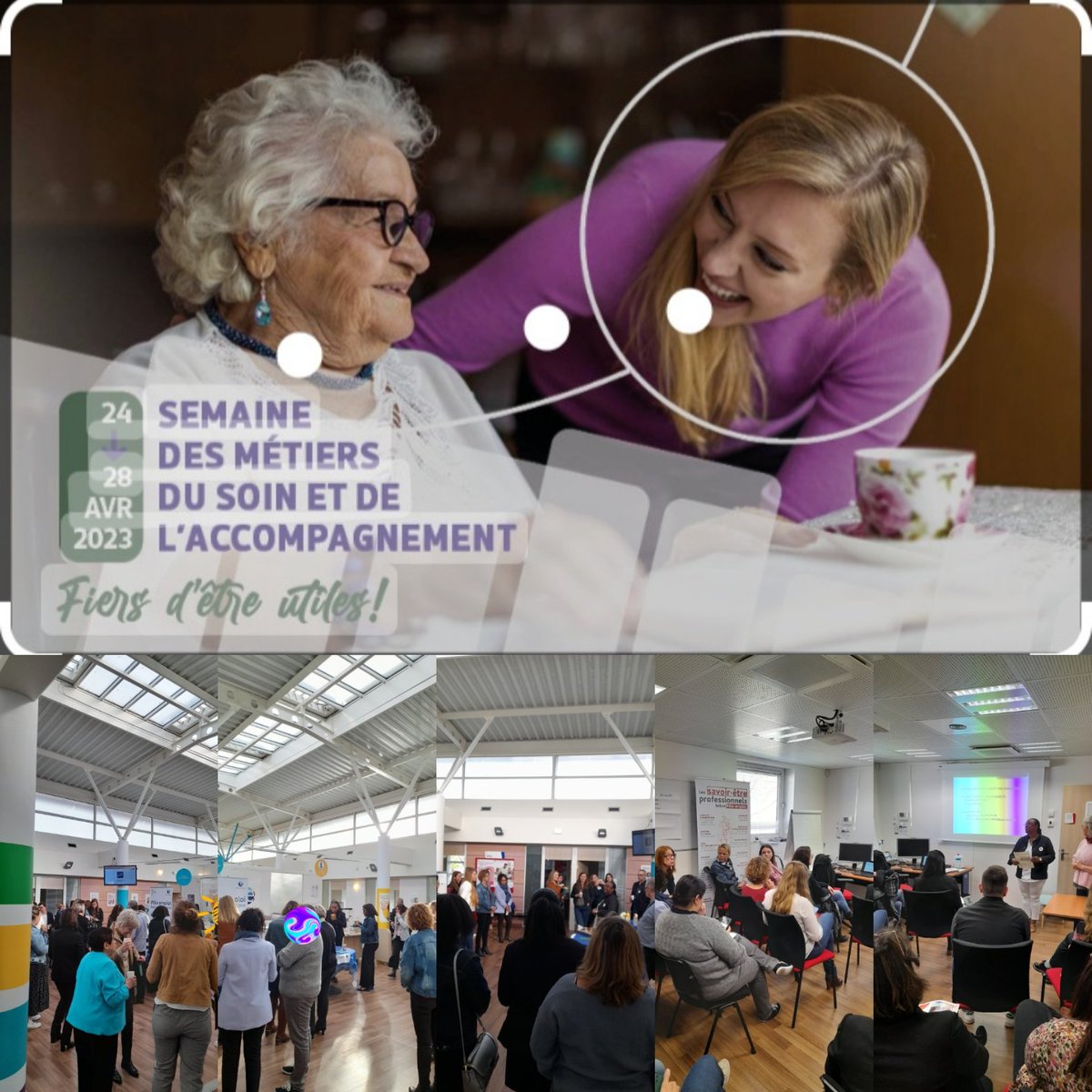 📣Forum des métiers du soin et de l accompagnement au @poleemploi_RCVL <a href="/Vernouillet/">brod</a>👉➕de 6️⃣0️⃣participants🚻🔝👉➕ 🔟structures🏩 EHPAD🏨 Centres de formation 🕋Présentation MRS &amp; AFEST 👍  Une belle énergie 😃 en cette matinée riche en rencontres et opportunités d emploi 💯✔️🎯