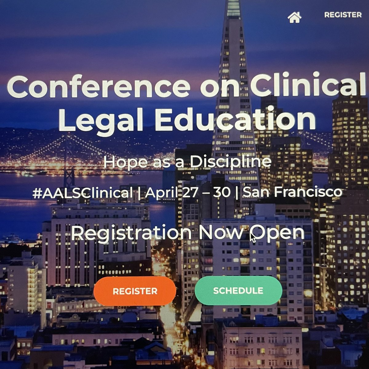 aplerhoples's tweet photo. @GeorgetownLaw Clinical Programs has 17 faculty and fellows presenting at the @TheAALS Clinical Conference this week. See you in San Francisco!  #AALSClinical https://t.co/9Q6esno7D4