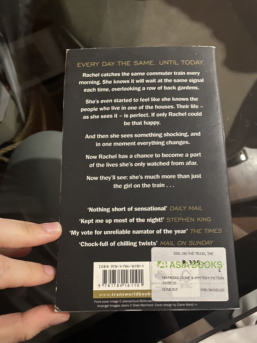rlaidlay's tweet photo. “The Girl on the Train” 🚞🚆 by Paula Hawkins —150 ฿ free shipping 📦
สำหรับแนว mystery แนะนำเลยค่า first thriller of Paula with No.1 global bestseller

#หนังสือมือสอง #นิยายมือสอง #นิยายภาษาอังกฤษมือสอง #หนังสือภาษาอังกฤษ #หนังสือภาษาอังกฤษมือสอง #ภาษาอังกฤษ #วรรณกรรมเยาวชน https://t.co/q6pVezSvID