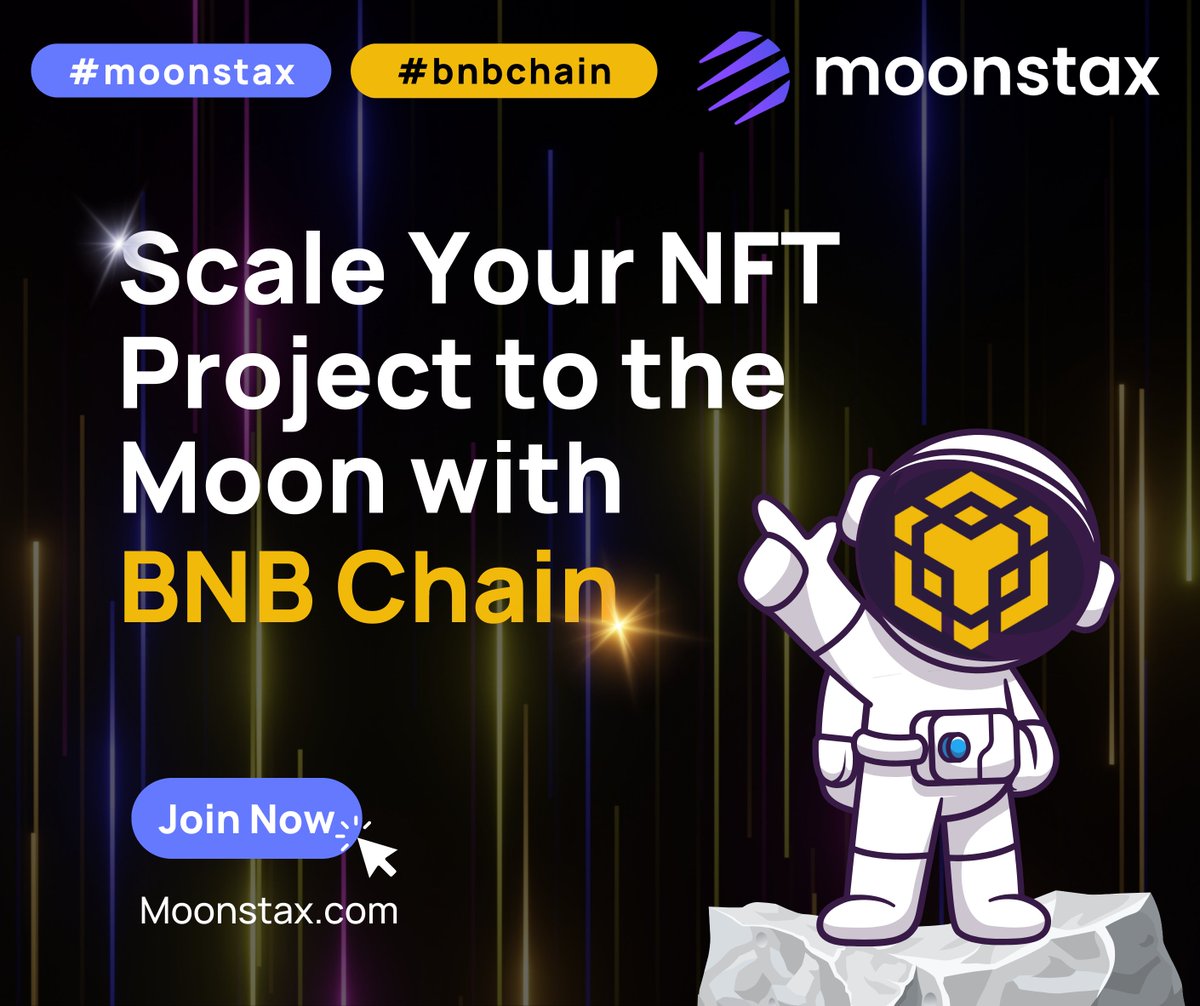 MoonstaxWeb3's tweet image. 💥 Announcement: Moonstax is excited to fully support @BNBCHAIN across our entire platform!  

🔥 We&apos;re excited to be working with the #BNBChain team and growing the ecosystem.  

🔥 Stay tuned for more Moonstax X BNB Chain news!   

⭐ Moonstax brings the most advanced tools,…