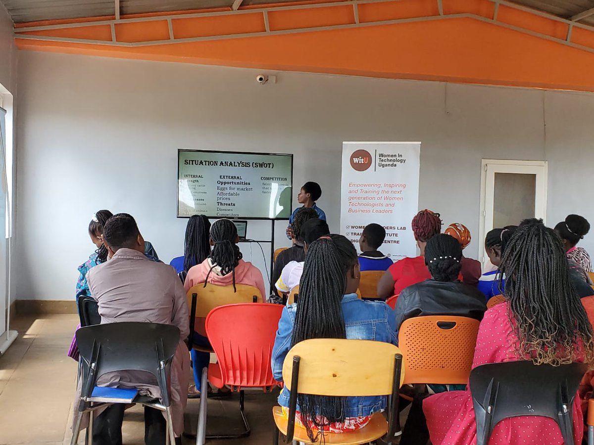 wituganda's tweet photo. Celebrating #GirlsInICTWeek! ๐ป๐ฉโ๐ป Our Elevate program cohort 34 just finished their business plan presentations! These young ladies worked hard to develop their plans, brand them & create a pitch. So proud of their hard work & amazing accomplishments! #ElevateProgram #WomenInTech https://t.co/x5D7ZTAuVd