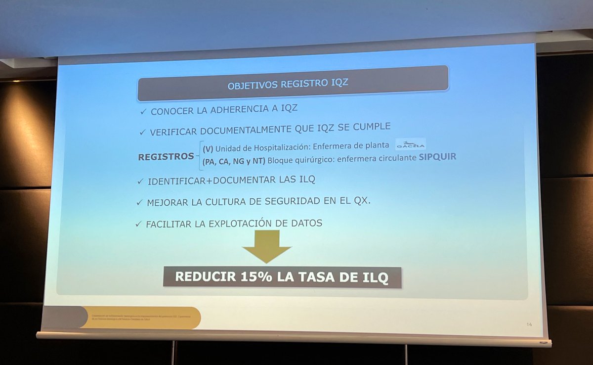 charo_79's tweet photo. 📌La enfermera quirúrgica juega un papel fundamental en la implementación, recogida de datos y evaluación del protocolo #IQZ . Rocio Ruiz
📌Siempre lo diré, la implementación de medidas con últimas evidencias es obligado, al igual que la vigilancia y evaluación de las mismas https://t.co/qqA3rVRcTL