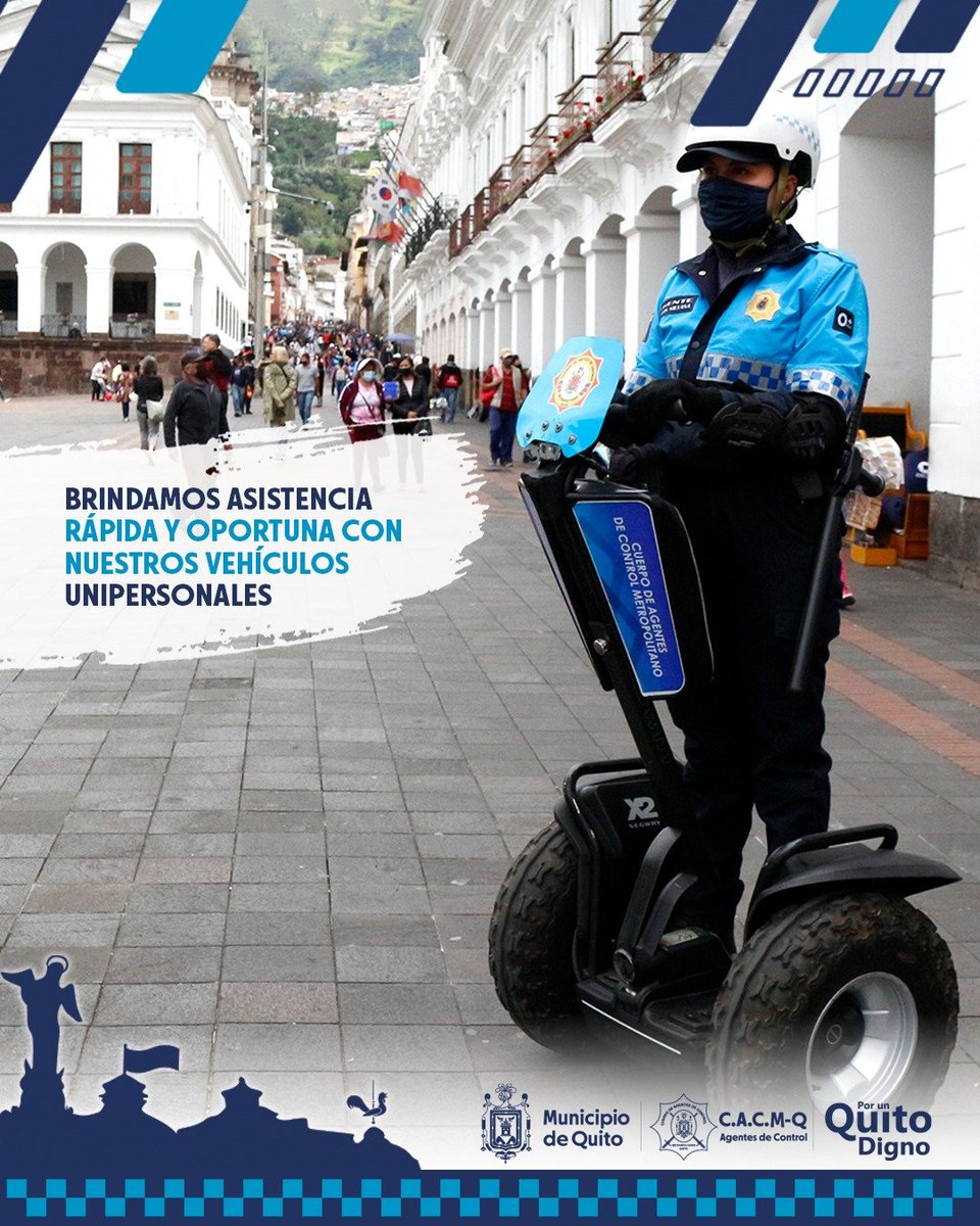 AldasRamiro's tweet photo. 👮🏻👮🏻‍♀️ Apoyamos a la seguridad de los ciudadanos en el DMQ para garantizar un libre y seguro tránsito peatonal. ✅

#SomosAgentesDeQuito 💙 https://t.co/Q6IOZbigoU