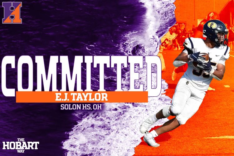 Edward Taylor (E.J.) (@ejtaylor_3) on Twitter photo 100% committed!! Excited to continue my academic and athletic career at HWS! <a href="/HobartFootball/">Hobart Football</a> <a href="/Coach_DeWall/">Kevin DeWall</a> 100% committed!! Excited to continue my academic and athletic career at HWS! <a href="/HobartFootball/">Hobart Football</a> <a href="/Coach_DeWall/">Kevin DeWall</a>