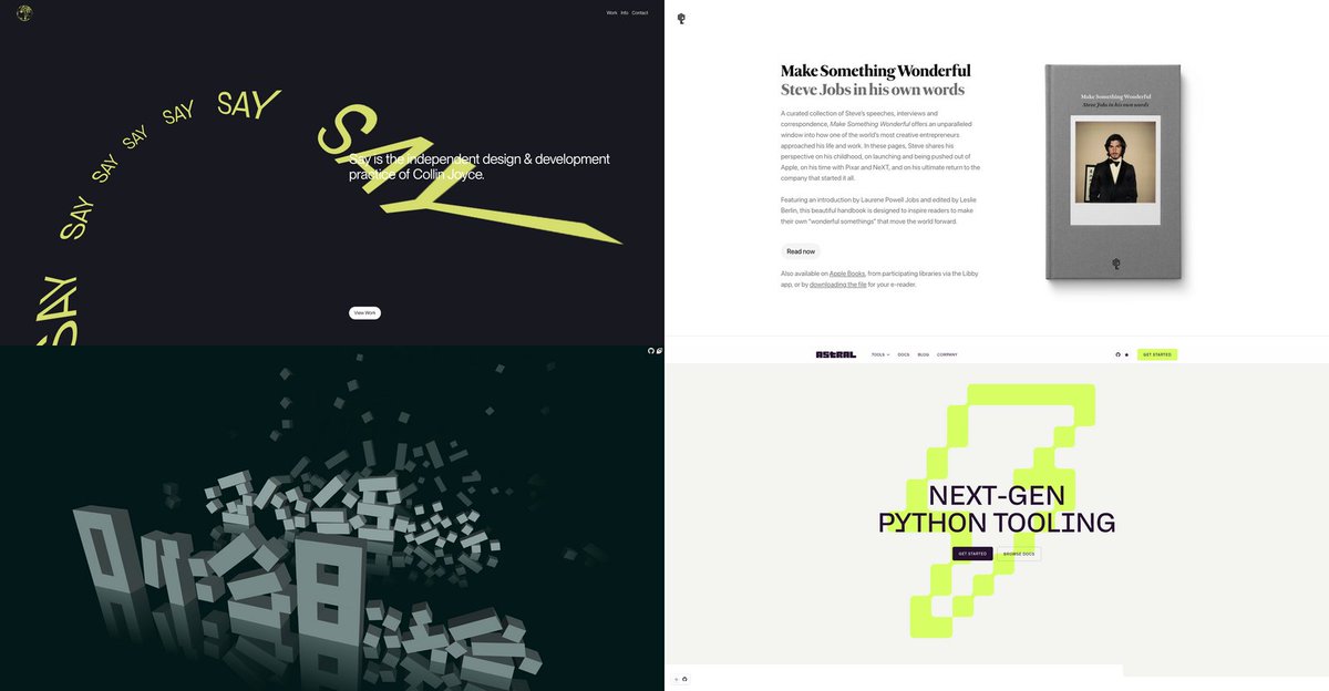 pixelfika's tweet photo. Pixelfika 91 is out! Great stuff by @stripe @shr_id @__say_say_say__ @astral_sh and more ✨🍩

https://t.co/u0m0qrppjF https://t.co/4qnw6HnCwH