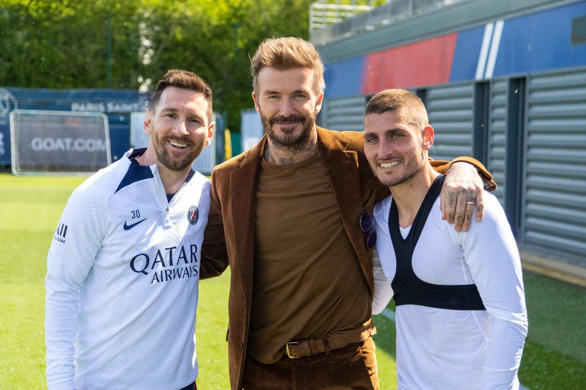 FrankKhalidUK's tweet photo. David Beckham at PSG training ground 🇫🇷 https://t.co/aCMIQ8rrIv