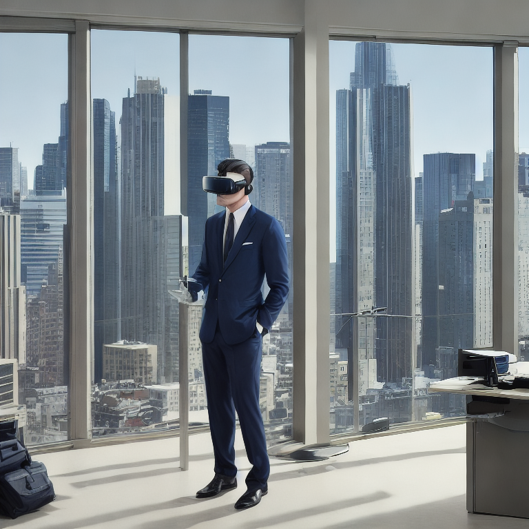 digitalkin_ai's tweet image. &quot;Meet Lester, a tall and stylish XR professional with striking hazel eyes and a warm smile that puts you at ease. His small VR headset tattoo represents his passion for ethical XR tech. Impeccable attire showcases his expert knowledge! #XRtech #ethics&quot; (174 characters)