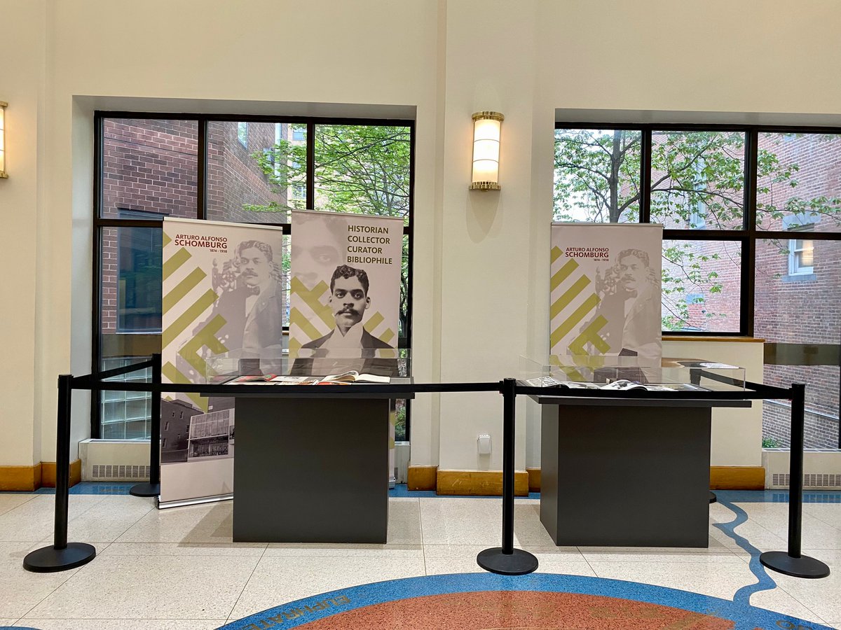 SchomburgCenter's tweet photo. #Happeningnow through Saturday, April 29! View our pop-up display in honor of #HarryBelafonte. The #SchomburgCenter is home to the Harry Belafonte collection. Items include his personal photos, papers, scrapbooks, and more. https://t.co/iGStChg8t2 https://t.co/FXvLXyqwIw